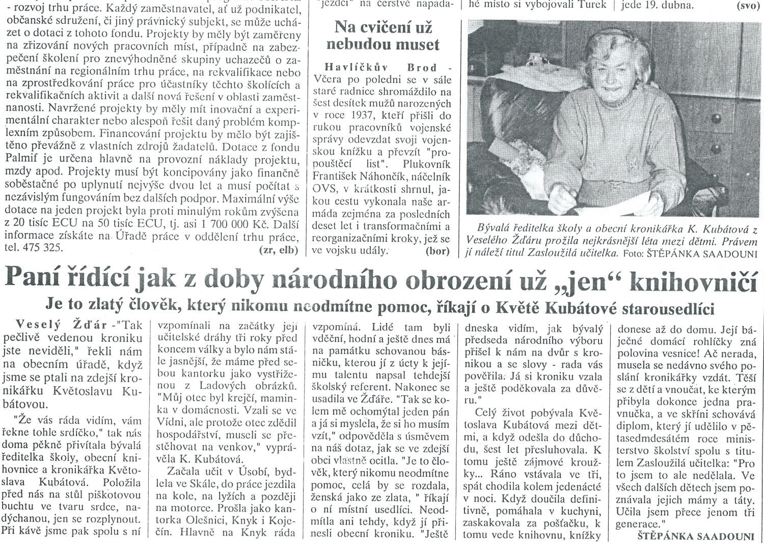 Regionální noviny - 1997
